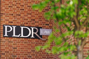 The PLDR Law sign outside the Lynchburg office