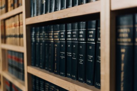 Statute reporters on the shelves at PLDR Law